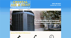 Desktop Screenshot of crystalairandheat.com